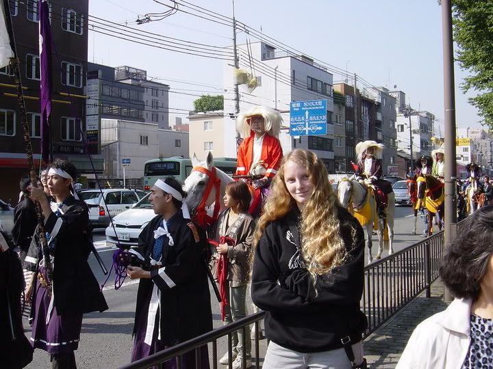 Me before the Jidai Matsuri Parade in Kyoto. Uhm. Yay.